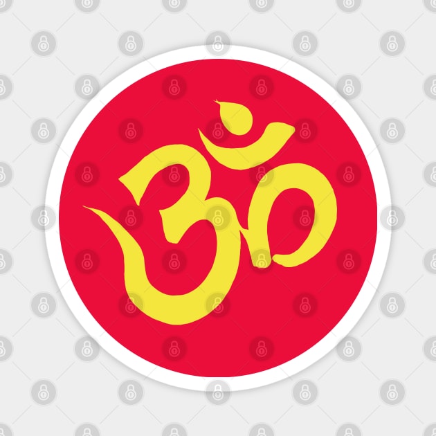 Om Spiritual Awareness Meditation Yoga Magnet by PlanetMonkey